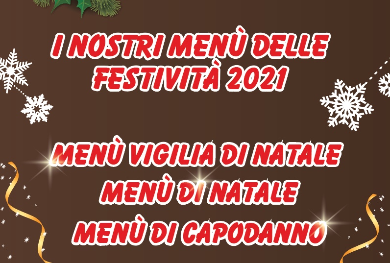 Menù delle festività 2021